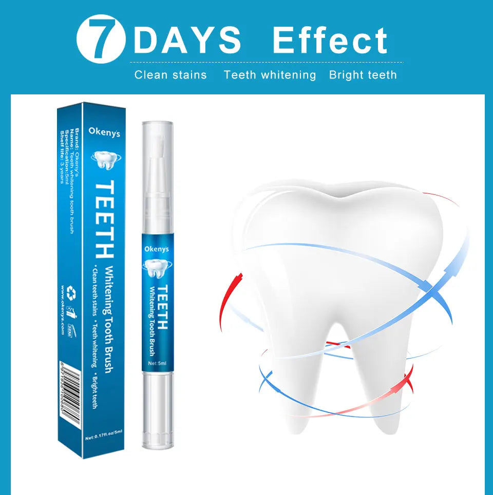 5ml Teeth Whitening Kit Clean Essence 3D   Pen  Gel Whitener Bleach Remove Stains Oral Hygiene Instant Smile